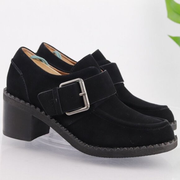 NEW GENTLE SOULS Bestie Suede Shooties black for women 663mn - Picture 1 of 13